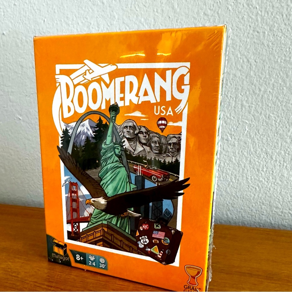 NWOT - Boomerang USA Board Game - in original sealed box
